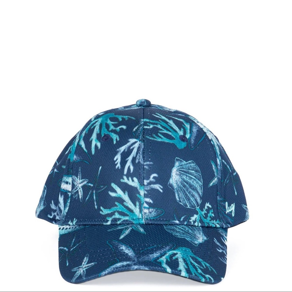 Lug Topper Hat in Sea Shells Navy in Original Bag NWT
